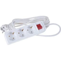 Удлинитель 3х5м с заземл. 10А IP20 2.2кВт ПВС с выкл. Союз 481S-7305