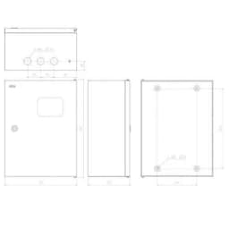 Корпус металлический ЩУ 3-1-0 76 У1 395x310x155 IP54 NO_SIMPLE_STM_SHU-3/1-0 ЭРА Б0046704