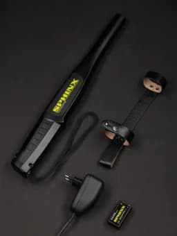 Сфинкс ВМ-612 ПРО металлодетектор ручной досмотровый, звуковая и вибросигнализация, в комплекте АКБ, зарядное устройство и крепление на ремень