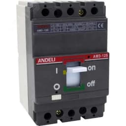 Выключатель автоматический am3-125s 3p 125a 25ka