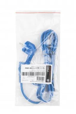 Кабель питания компьютера Hyperline PWC-IEC13-SHM-3.0-BL (Schuko+C13) (3x1.0)