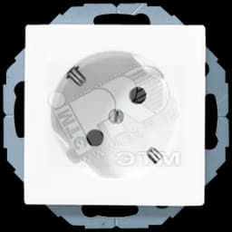 Розетка штепсельная SCHUKO 16A 250V угол наклона 45 гр. белый