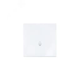 ZIMA Кнопка звонка белый безвинтовой зажим/клемма Lezard