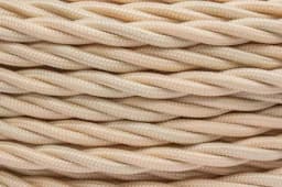 Провод ретро 2х1.5 матов. зол./песочн. (уп.50м) Bironi B1-424-719-50