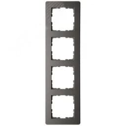 Рамка G-Flex 4-постовая, цвет Мокко