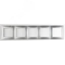 Рамка на 5 постов алюминий