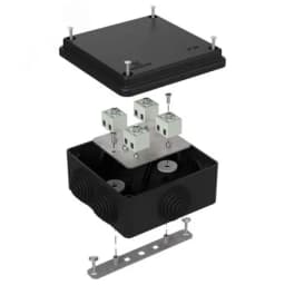 Коробка огнестойкая для о/п 40-0300-FR1.5-8 Е15-Е120 RAL9005 100х100х50 (14 шт/кор)