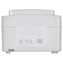 Выключатель 1-кл. ОП Гермес Plus 10А IP54 ВС20-1-1-ГПБ с индикацией цвет клавиши: бел. бел. IEK EVMP11-K01-10-54-EC