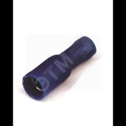 Наконечник цилиндрический РшИм 2.5-5-8.5 синий QUADRO (50шт) с изолированным фланцем