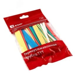 Трубка термоусаживаемая ТУТ нг 6/3 (7 цветов по 3шт) 100мм PROxima EKF
