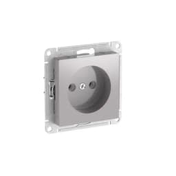 Розетка AtlasDesign 16А без заземл. без шторок быстрозажим. клем. механизм алюм. SE ATN000341S