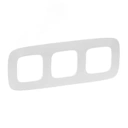 Valena ALLURE Рамка 3 поста белая универсальная Legrand Euro