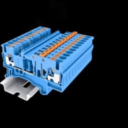 Клемма TP 1-1 с ножевым размыкателем, Push-in, сечение 2,5 мм. кв., синяя