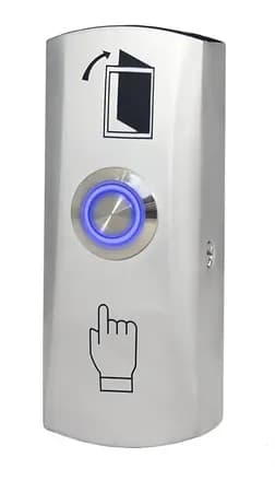 Кнопка выхода накладная металлическая TS-CLICK light (металл с подсветкой) Tantos