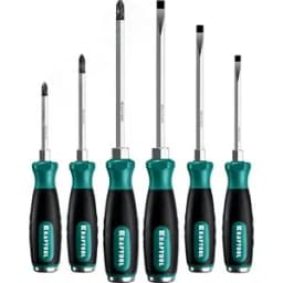 Набор ударных отверток 6 шт сквозной стержень Cr-Mo IMPACT