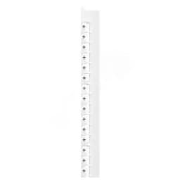 Планка маркировочная 2.3мм знак (+) черная/белая Memocab 240шт Legrand Euro