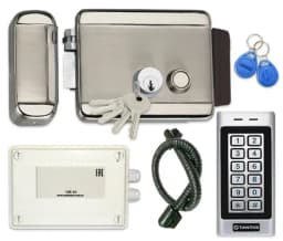 Электромеханический замок комплект на калитку с кодовой панелью Уралкам