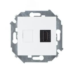 15 Розетка для подключения HDMI-разъёма аудио/видео, v1.4, тип А, белый Simon