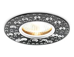 Круглый встраиваемый точечный светильник MR16 Ambrella Light A801 BKAL