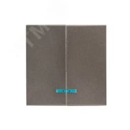 Валенсия лицевая панель выключателя 2-кл. с индикатором 10А графит