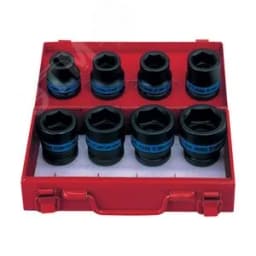 Набор ударных торцевых головок 3/4", шестигранные, 19-38 мм, 8 предметов