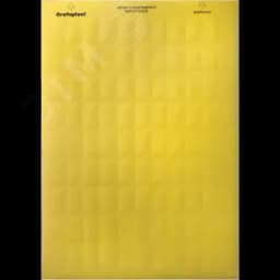 Табличка маркировочная 15х6мм. Полиэстер. Металлик (330 шт. на пластине, упак. по 10 листов)