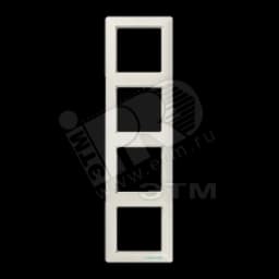 Рамка 4 поста слоновая кость JUNG