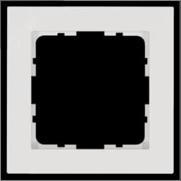 Рамка G-Classic 1-постовая, цвет белый глянцевый