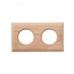 Шедель Рамка 2-х постовая для скрытого монтажа (дерево, Натурэль) Bironi