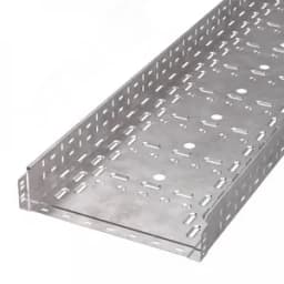 Лоток перфорированный Стандарт INOX (AISI 409) 400х80х3000 (1,0 мм) (6 м/уп)