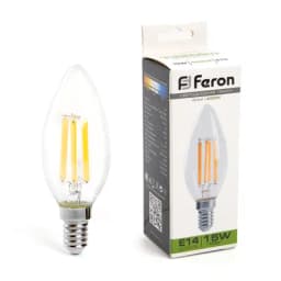 Лампа светодиодная Feron LB717 Свеча E14 15W 4000K 38258