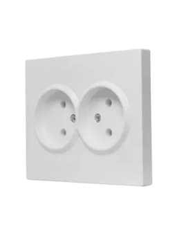 Розетка 2-м СП VESNA без заземл. ПБТ бел. LEZARD 742-0200-128B