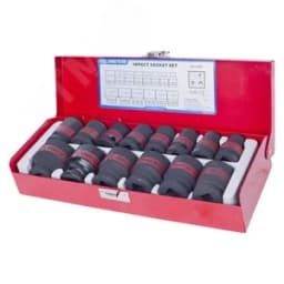 Набор ударных торцевых головок 1/2", шестигранные, 3/8"-1&1/4", 14 предметов