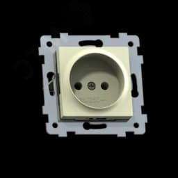 Аксиома Механизм розетки одноместной скрытой установки РС16-452, слоновая кость