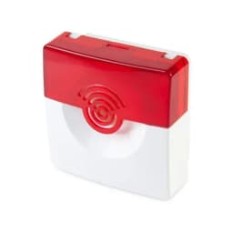 Оповещатель светозвуковой Рубеж ОПОП 124-7 12В (корпус бело/красный) Rbz-226683