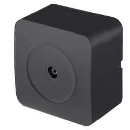 Розетка TV открытой установки 1местная STEKKER 75 Ом 5862МГц серия София черный матовый MST001005 49481