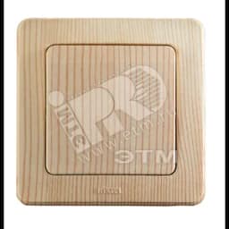 Переключатель одноклавишный скрытый сосна 16А