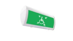 Табло Элтех-сервис М-2-12-ГРАНД Безопасная зона МГН со стрелкой