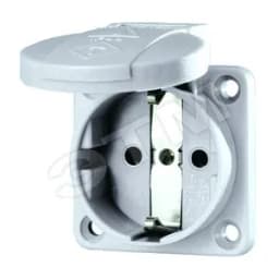 Розетка панельная 16А 2Р+E IР54 230В серая SCHUKO