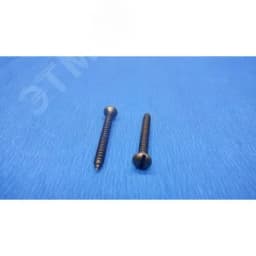 Саморез для установки с выключателями и изоляторами, металл, цвет бронза (2 шт/уп)