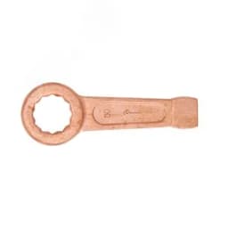 Ключ накидной односторонний ударный 60 омедненный Hortz