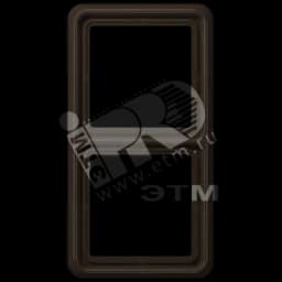 Рамка 2 поста универсальная коричневая