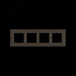 Рамка 4-постовая, стекло цвет Каперсовый Jasmart