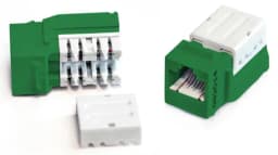 Вставка Keystone Jack RJ-45(8P8C) заделка с помощью NE-TOOL Hyperline KJNE-8P8C-C6-90-GN (Зеленый)