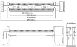 50-ти парный 110 блок на подставке (без модулей) Hyperline 110C-WL-50P