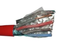 Кабель сигнальный экранированный КПСЭнг А FRLS 2x2x2.5мм2 (1.8мм) 200м красный NETKO SIC6336OX4F