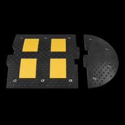 Лежачий полицейский ИДН 500-1 средний элемент РЕЗИНА. Металлокорд. Сотовая структура. ГОСТ Р 52605-2006(ГП) (Яр)