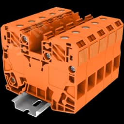 Клемма сильноточная TP 1-1 проходная Push-in, сечение 35 мм. кв., оранжевая