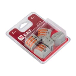Клемма СМК 222-413 блистер (5шт) EKF (plc-smk-413b)