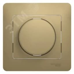 Диммер поворотно нажимной, LED, RC, 630 Вт, титан